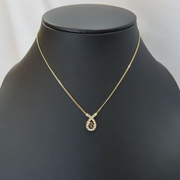 Christian Dior CD Logo Necklace